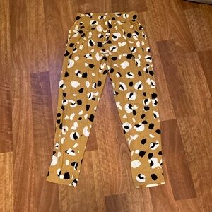 Asos brown pleated pant with stretchy waistband (women size 6)